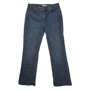 Lee Jeans Womens 10 M (32x30) Natural Bootcut Blue Stretch Just Below the Waist